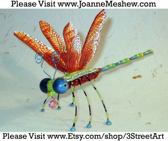 Dragonfly Sculpture by Joanne Meshew
