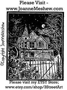 Old House Relief Art Print Joanne Meshew 225
